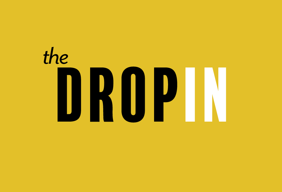 The Drop&hyphen;in: logo